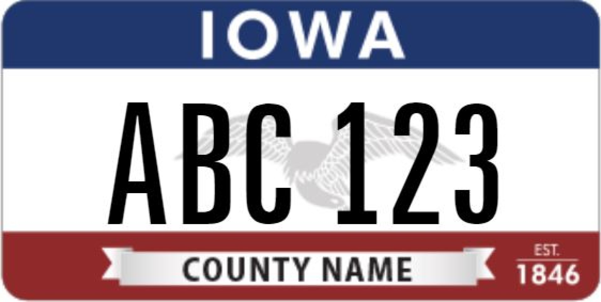 Specialized Plates - Treasurer - Cerro Gordo County, Iowa